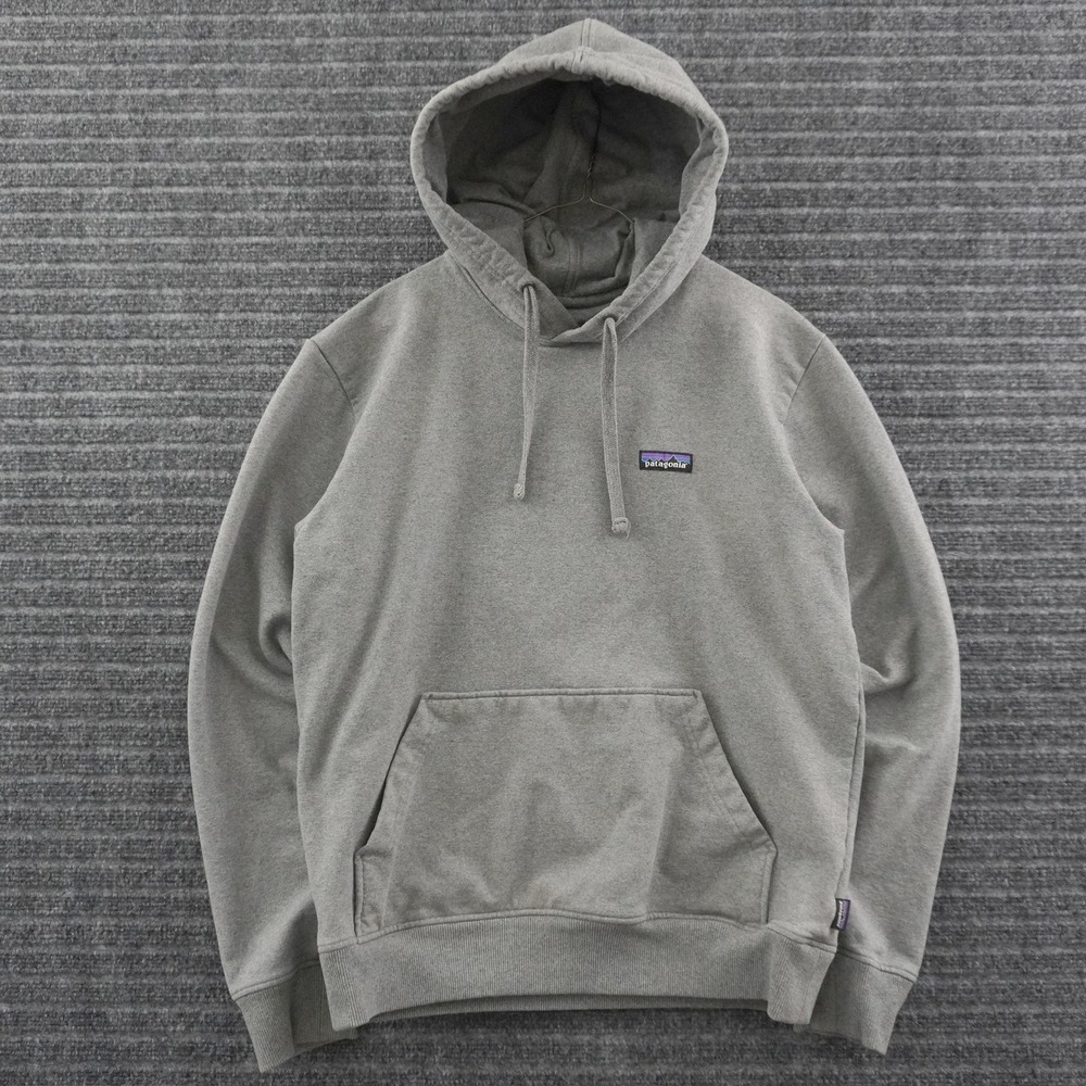 Patagonia Uprisal Hoody Hoodie Mens Size M Grey Recycled Logo Pullover